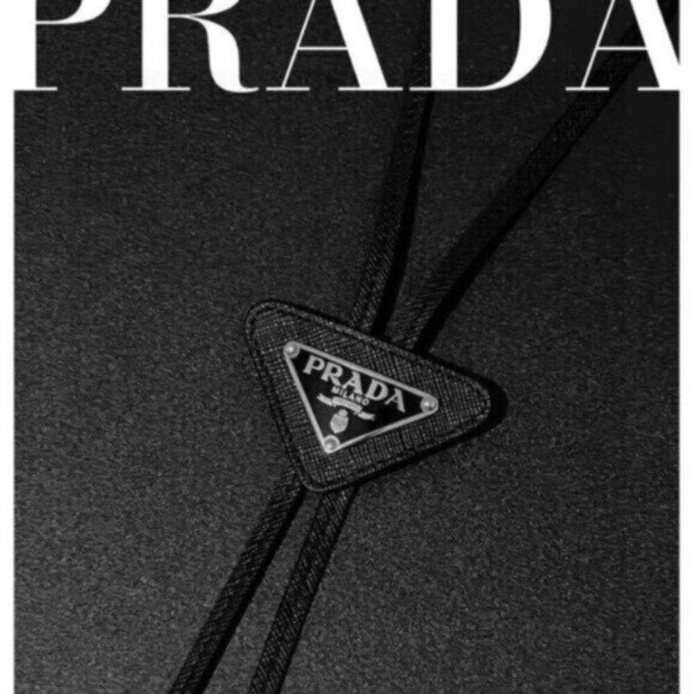 New Prada Saffiano Leather Bolo Tie Unisex✨🎁 - Picture 2 of 7